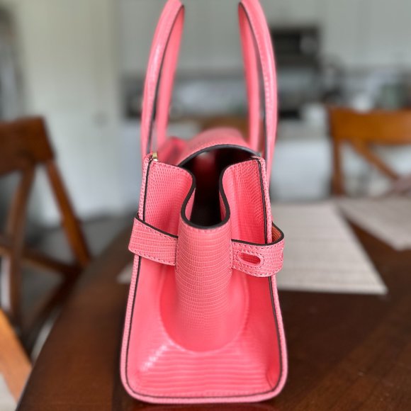 Michael Kors Carmen Medium Flap Satchel Grapefruit - Picture 3 of 6